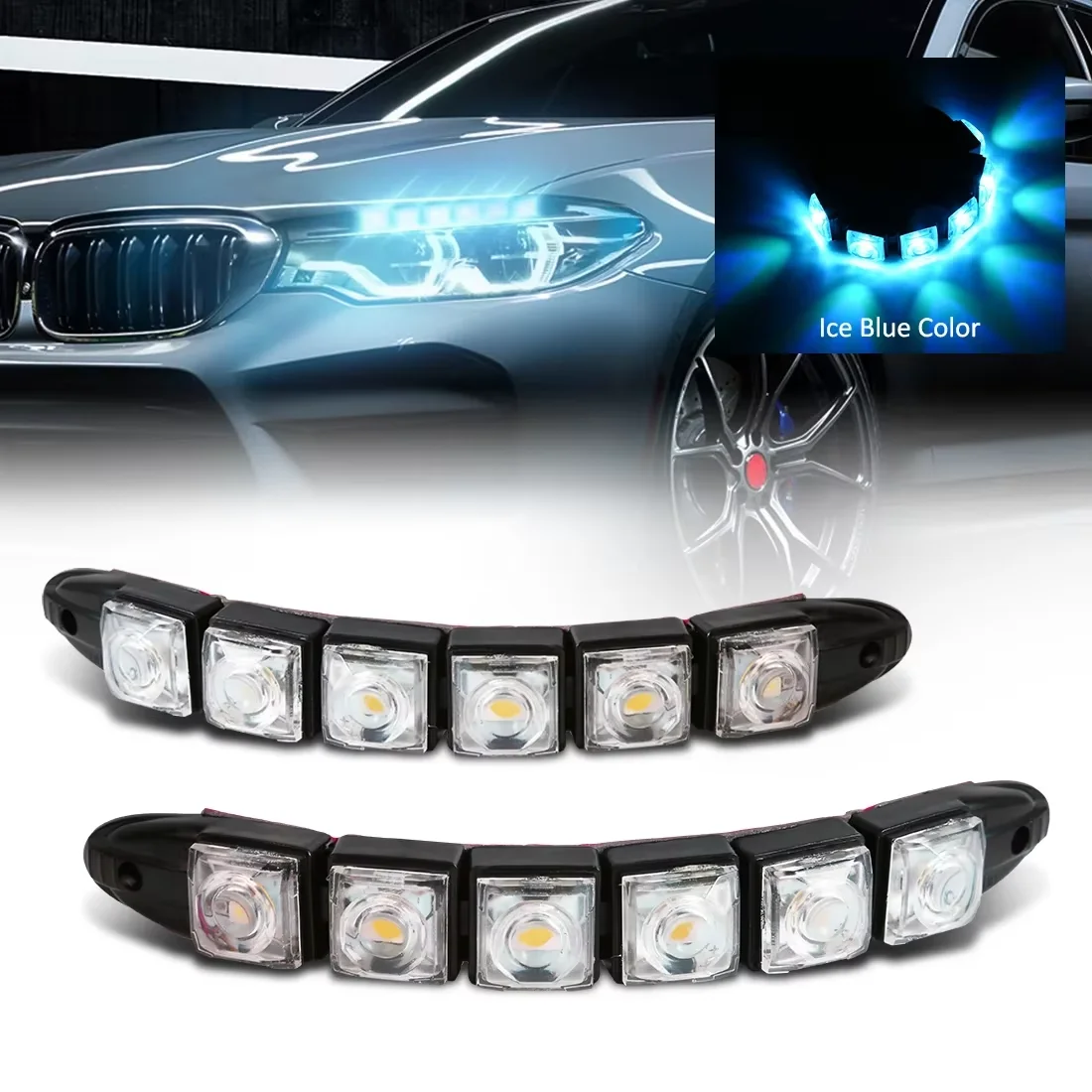 Waterproof Led Strip - 2PCS LED impermeabile DRL Light Cars