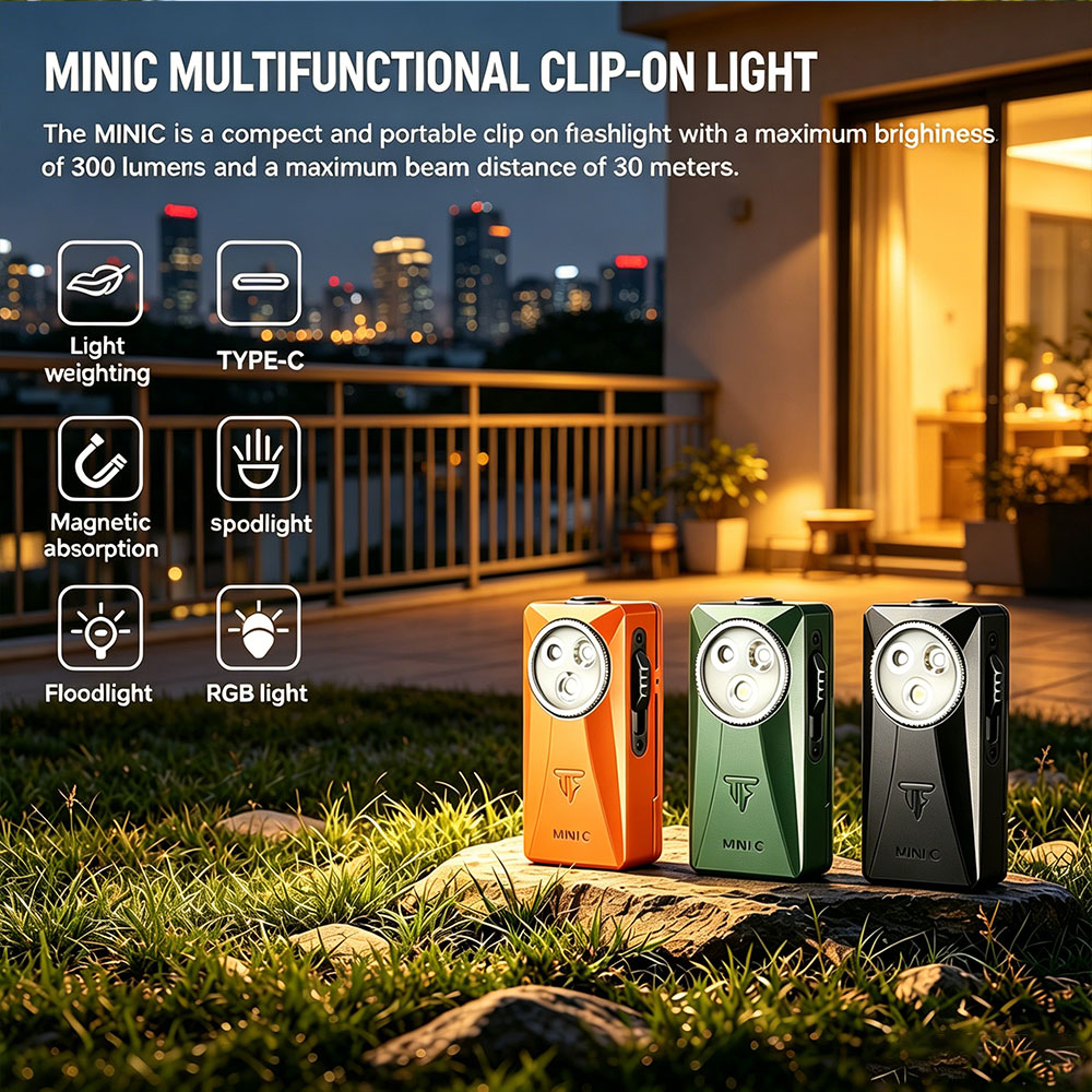 Outdoor Lighting For Camping - Torcia EDC Trustfire MINIC 800 Lumen