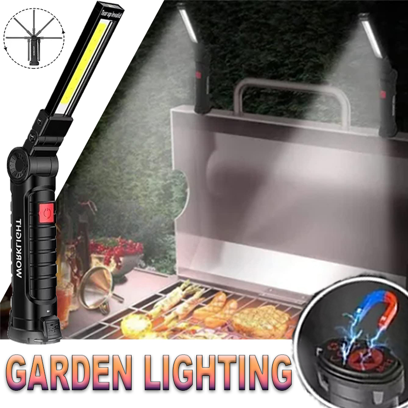 Outdoor Lighting For Camping - Torcia LED portatile con gancio magnetico