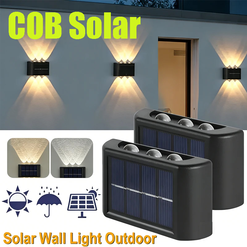 Outdoor Lighting For Garden - Lampada Solare da Parete COB per