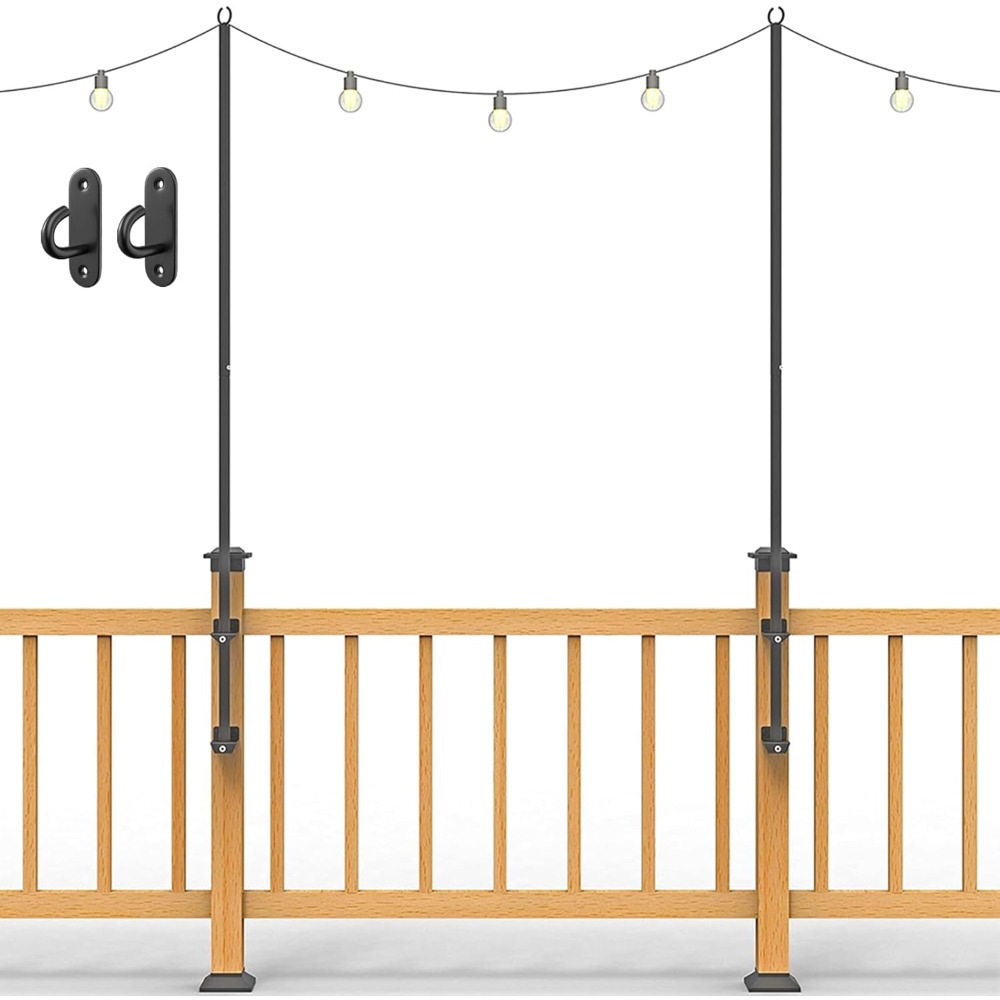 Outdoor Lighting For Garden - Confezione da 2 pali luminosi a