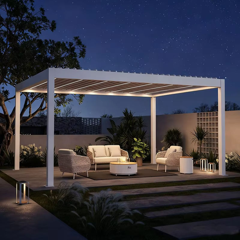 Outdoor Lighting For Garden - Pergola Rettangolare da Giardino Resistente alla
