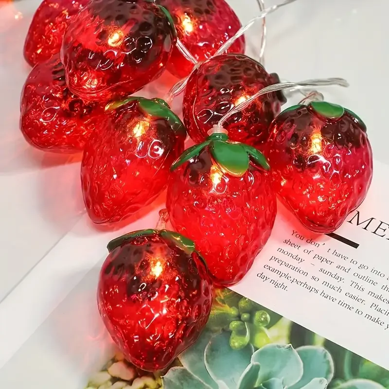 Outdoor Lighting Battery Operated - 10/20/30/40 LED Fragola Fata Luci A