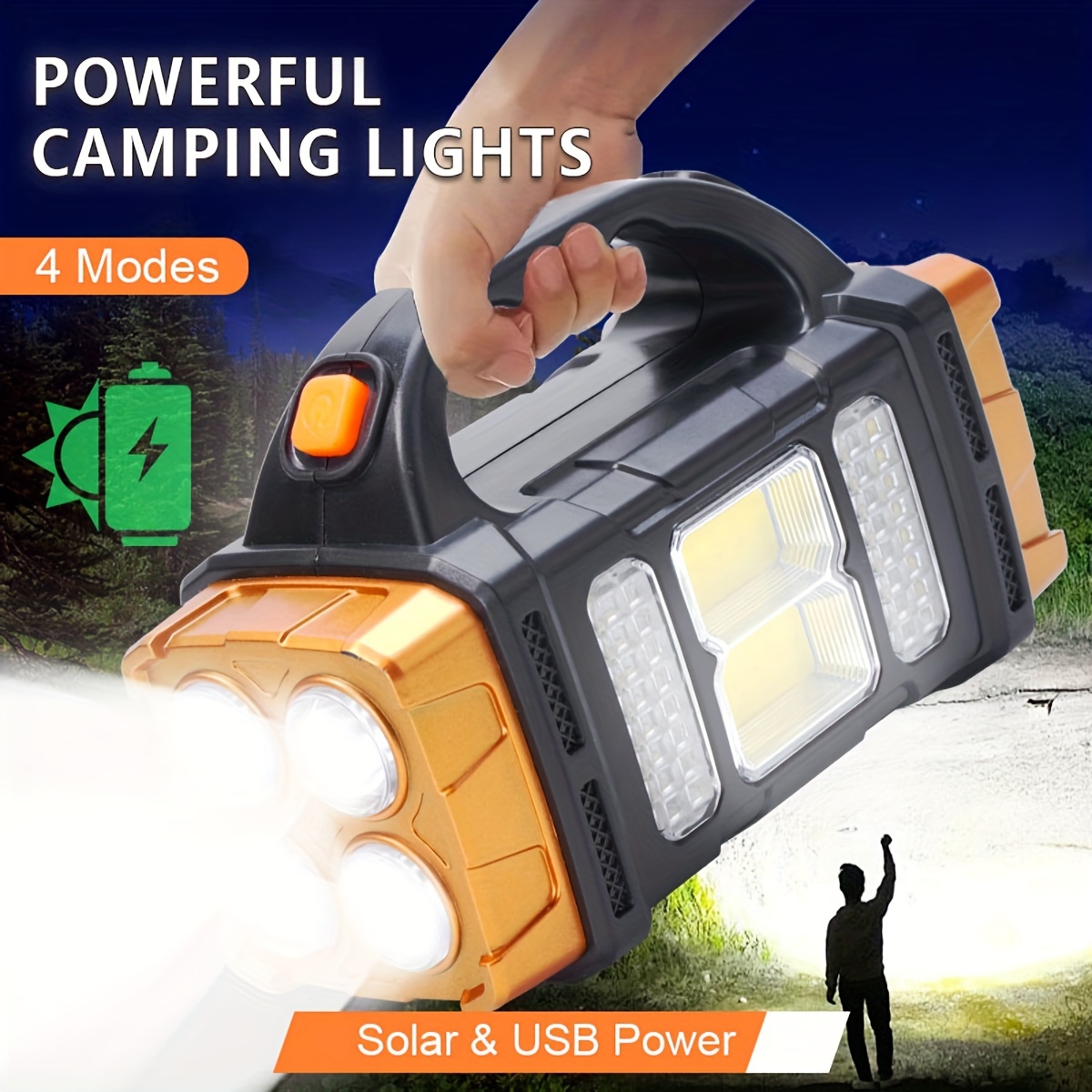 Outdoor Lighting Wire - Nuova Torcia LED Solare Ricaricabile ad