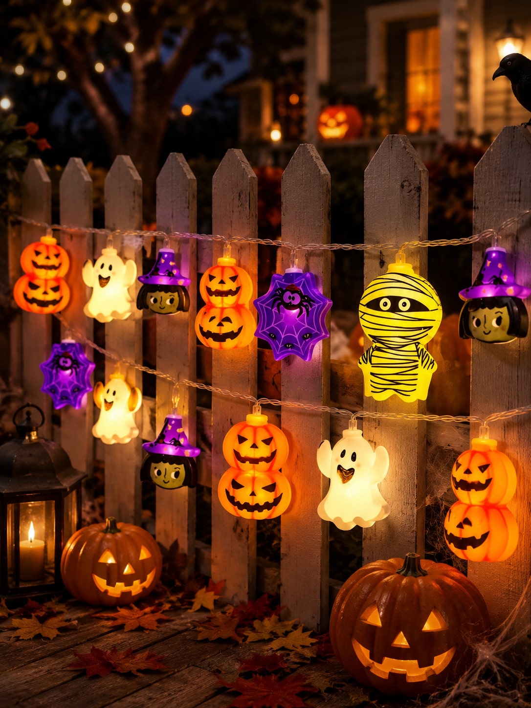 Outdoor Lighting Battery Operated - 1 pz Luci Decorative di Halloween,