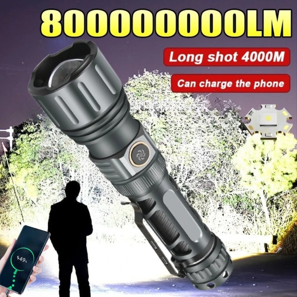 Outdoor Lighting For Camping - Torcia Super Luminosa Portatile Ricaricabile, Lampada