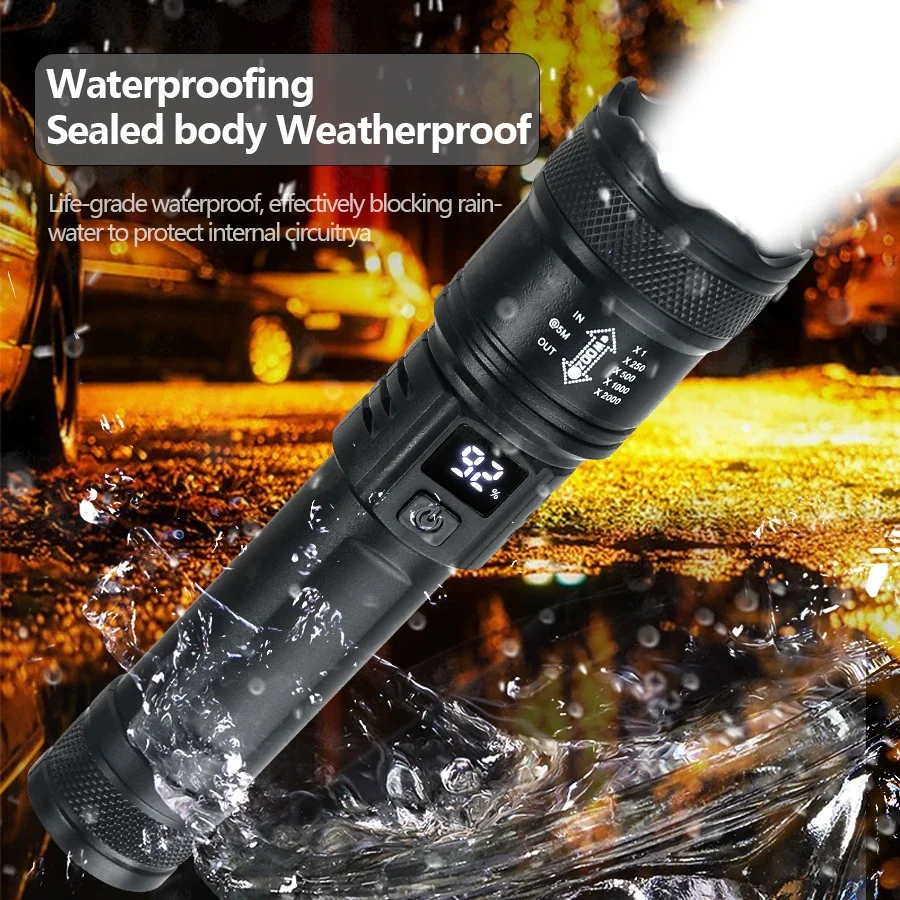 9900LM potente torcia a LED Di - Outdoor Lighting Battery Operated recensione e prezzo