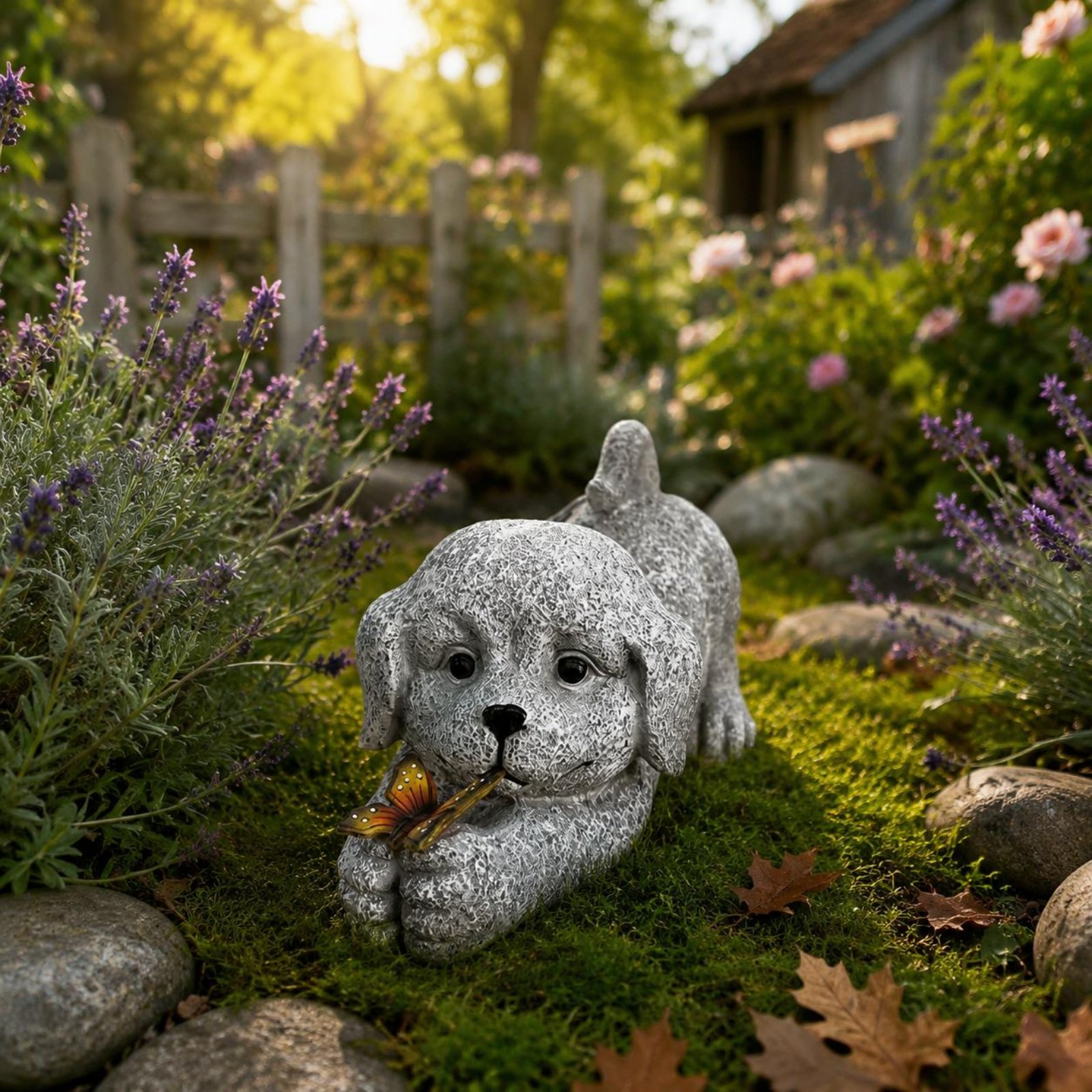 Statua di cane solare in resin - Outdoor Lighting Wire recensione e prezzo
